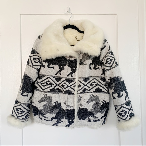 Capulet Jackets & Blazers - Capulet Crazy Horse Jacquard Fur lined Jacket S